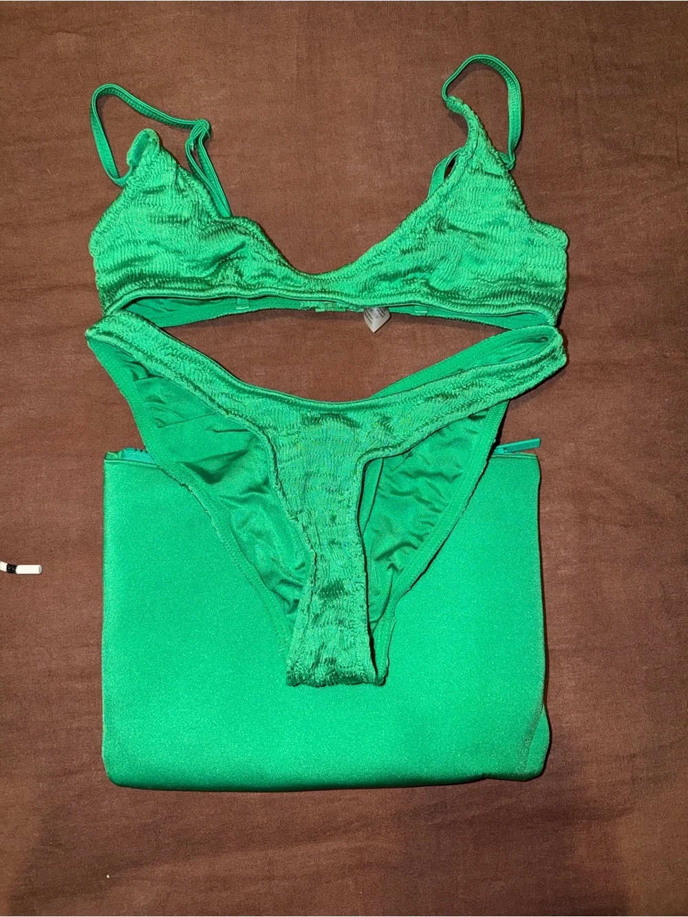 triangl swimwear Green Bikini Set like new size medium